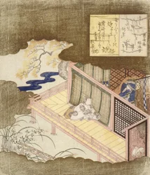 Court Lovers Exchanging Poems