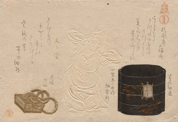 Three Antiques, from the Series Esteemed Objects: Leather; Inro; Netsuke