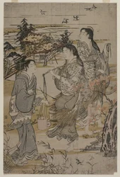 Women with Salt Pails, The Noda Tama River in Mutsu Province