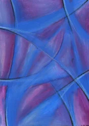 Blue Purple Curves