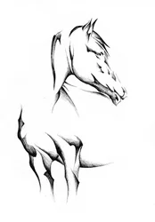 Elegant Abstract Horse