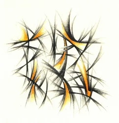 Fiery Abstract Curves