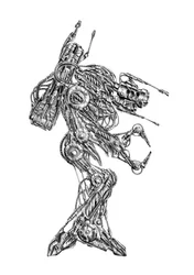 Futuristic Robot Warrior