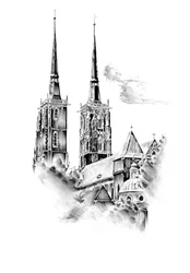 Grand Gothic Cathedral Spires