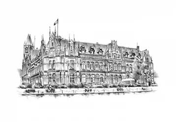 Historic City Landmark Sketch