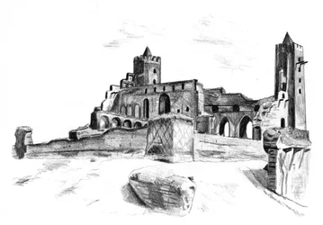 Medieval Fortress Sketch