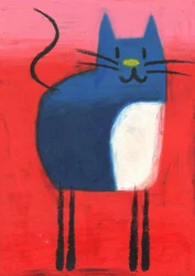 Playful Blue Cat