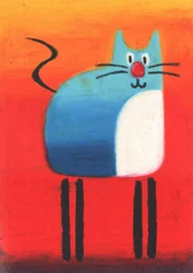 Playful Blue Cat