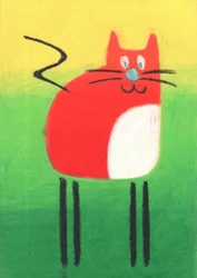 Red Cartoon Cat