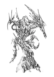 Sci-Fi Cyborg Warrior