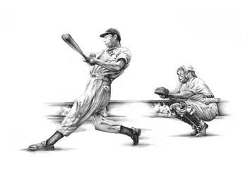 Vintage Baseball Swing