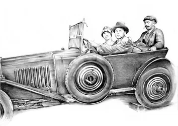 Vintage Car Road Trip