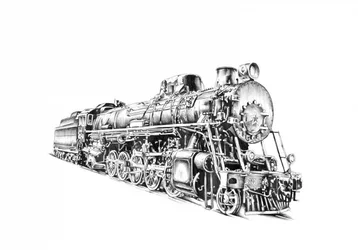 Vintage Steam Locomotive