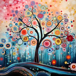 Tree in the Flower Garden 1