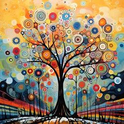 Tree in the Flower Garden 2