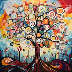 Tree in the Flower Garden 3