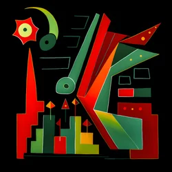 A Stock Market Trend in Picasso Style 2