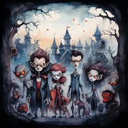 Halloween with Vampires and Werewolves 1