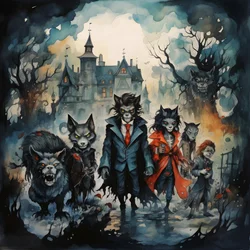 Halloween with Vampires and Werewolves 3