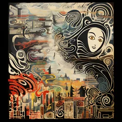 Artwork of a Black Woman in a Pink Wooden Frame, Declaring She is Strong 3