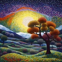 Landscape with Trees and Hills 1