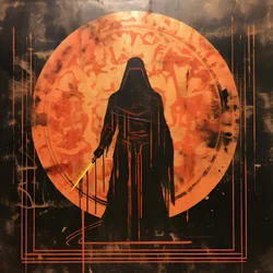 Metal Etching Art in the Style of Ancient Egyptian Aesthetics