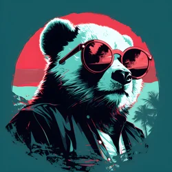 Panda with Glasses 1