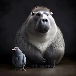 Capybara Mixed with a Silverback Gorilla 3