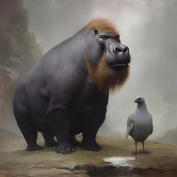 Capybara Mixed with a Silverback Gorilla 4