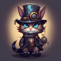 anthropomorphic cute cat 1