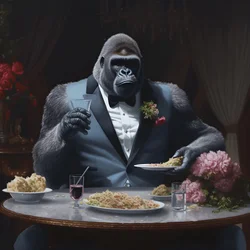 A Gorilla Eating 2