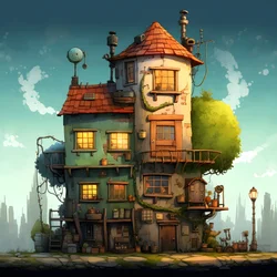a big and a small house 2