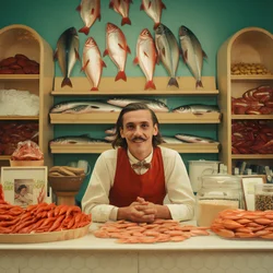 A Surreal Image of a Polish Fishmonger from the 1950s 4