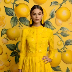 Various Yellow Lemon Motifs 1
