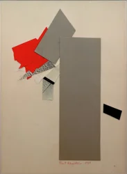 Untitled (red, grey, black)
