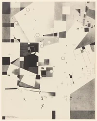 Untitled, no. 1 of 6 from the portfolio Merz 3. Kurt Schwitters 6 Lithos. Merz Portfolio. First Portfolio of the Merz Publisher
