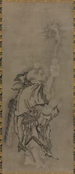 Hotei with Daoist Immortals: Immortal with Gourd and Dragon
