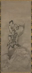 Hotei with Daoist Immortals