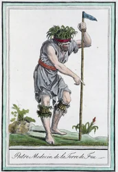 Priest physician of the Tierra de Fuego (Chile) - in Encyclopedia of Voyages by J. Grasset St Sauveur
