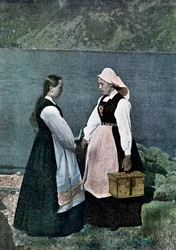 Postwoman, Sognafjorden, Norway, c. 1890
