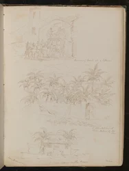 Horses Pulling a Carriage Through an Arch
