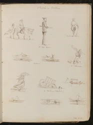 Studies of Children, a Sailor, Six Studies of Boats