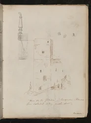 Study of a Table Leg, Architectural Study, Tour de la Glacine - Avignon - France