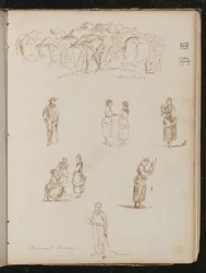 Study of Landscape with Trees and Ruined Arches