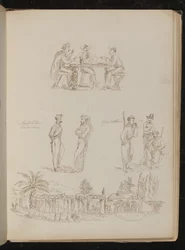 Three Soldiers Playing Cards, Two 