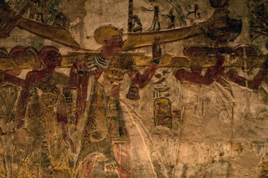 Bas-relief from the Temple of Derr, Lower Nubia, Egypt, Egyptian Civilization, New Kingdom, Dynasty XIX