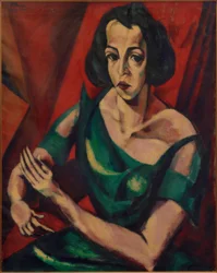 Female Portrait (Woman in Green Dress)