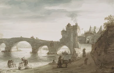 Bridge Over the Loire at Amboise, 1640s