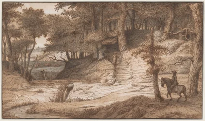 Horseman and Hunter in the Woods of Doorwerth, Near Arnhem