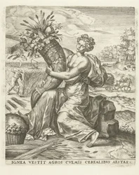 Summer: Ceres with a Cornucopia (The Four Seasons)